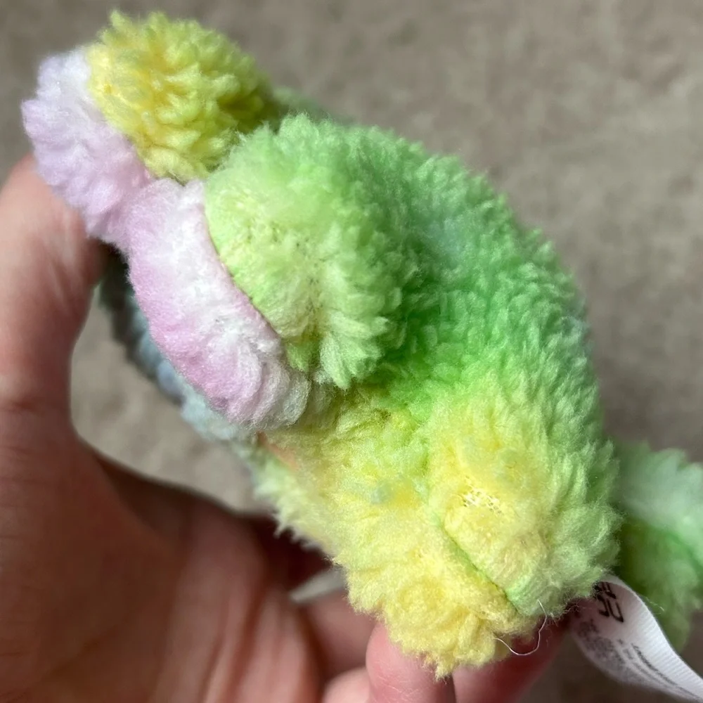 Fuggler Mini Clip-On Keychain Plush Munch Munch Lab-Misfit Pastel Rainbow 5”